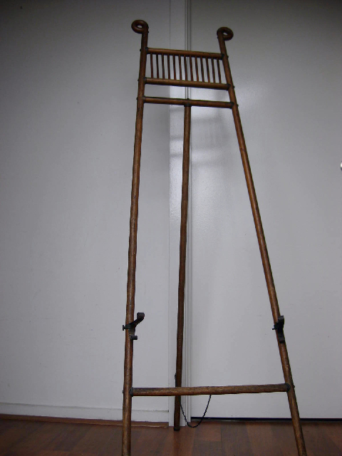 EASEL, Timber with Brass Detail 1.5m High